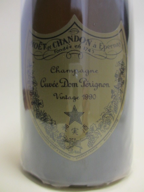 人気SALE，送料無料 1990年 ドン・ペリニヨン 【750ml】