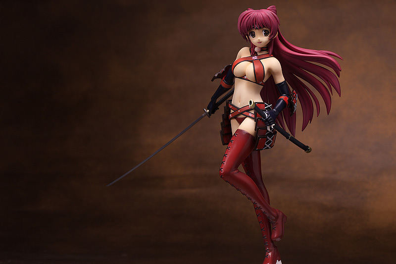 コトブキヤショップ限定 壽屋 1/8 PVC製塗装済み完成品 フィギュア 愛佳でいくの！！ サムライ 環 アカゾナエVer. 未開封品