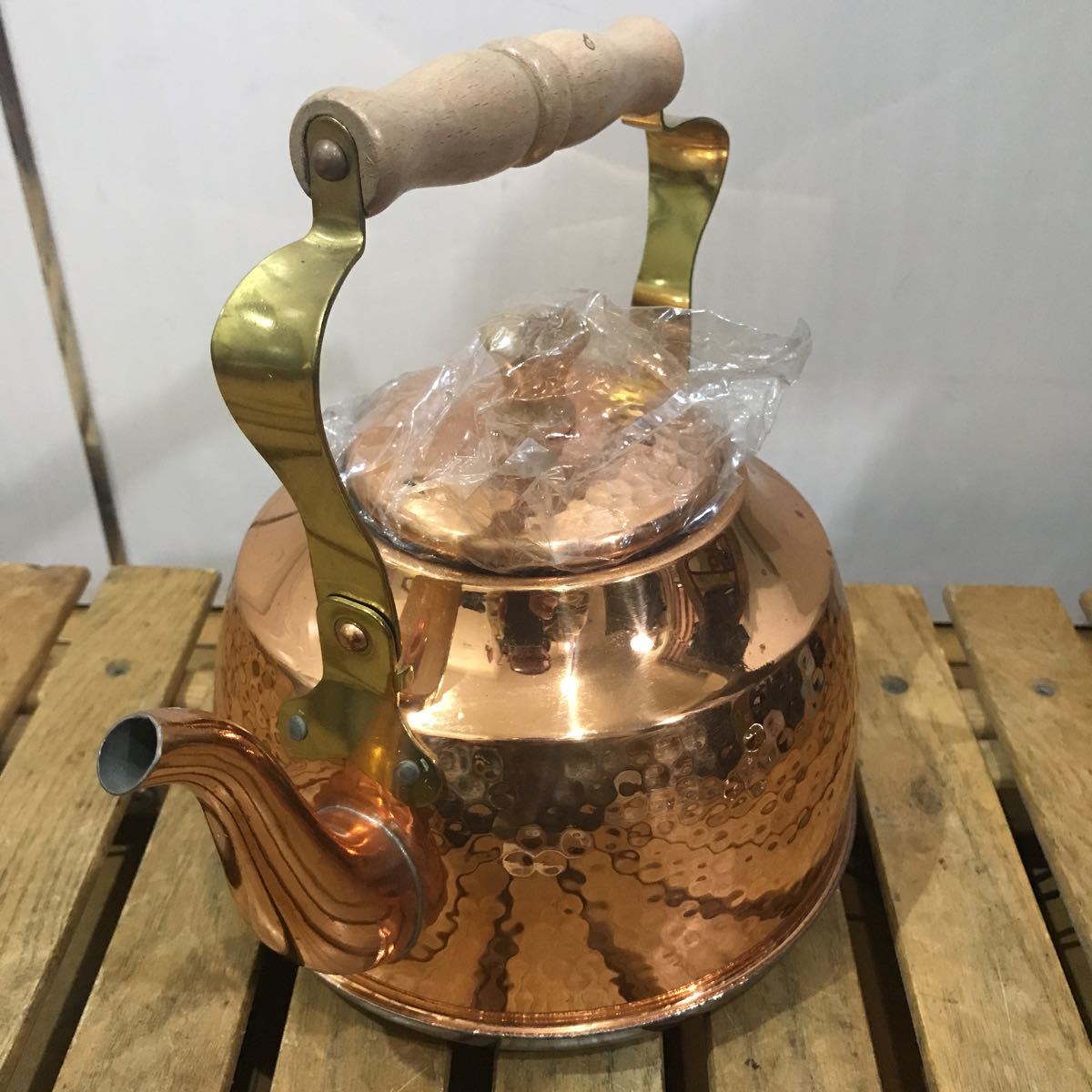 未使用 MASTER PIECE 日本製 銅ステンレス ケトル ヤカン 2．8L！