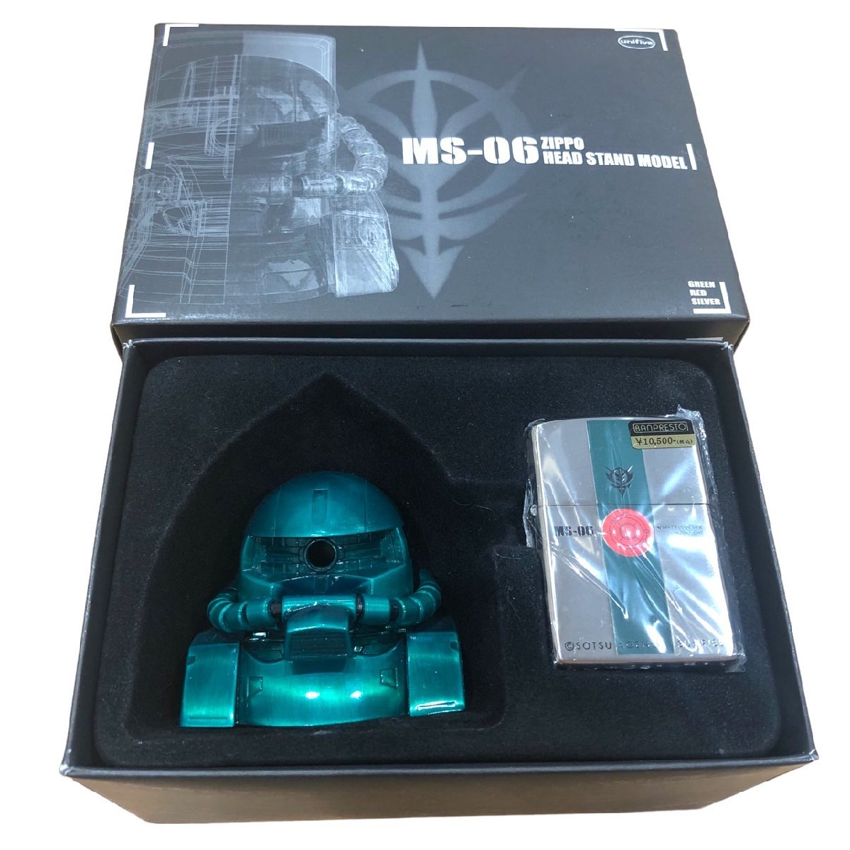 MS-06 ZIPPO HEAD STAND MODEL シャア専用ザク 機動戦士 ジッポー 機動 