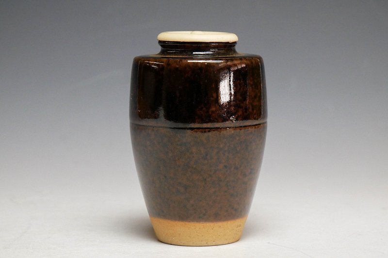 共箱 膳所焼 茶入 - 陽炎園 淡海ぜぜ 茶道具 Yahoo!オークション 茶入