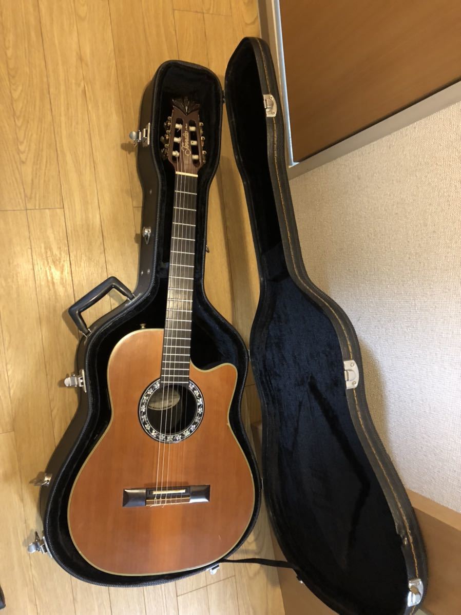 1円スタート Morris Tornado ZV エレガット クラシックギター エレアコ 