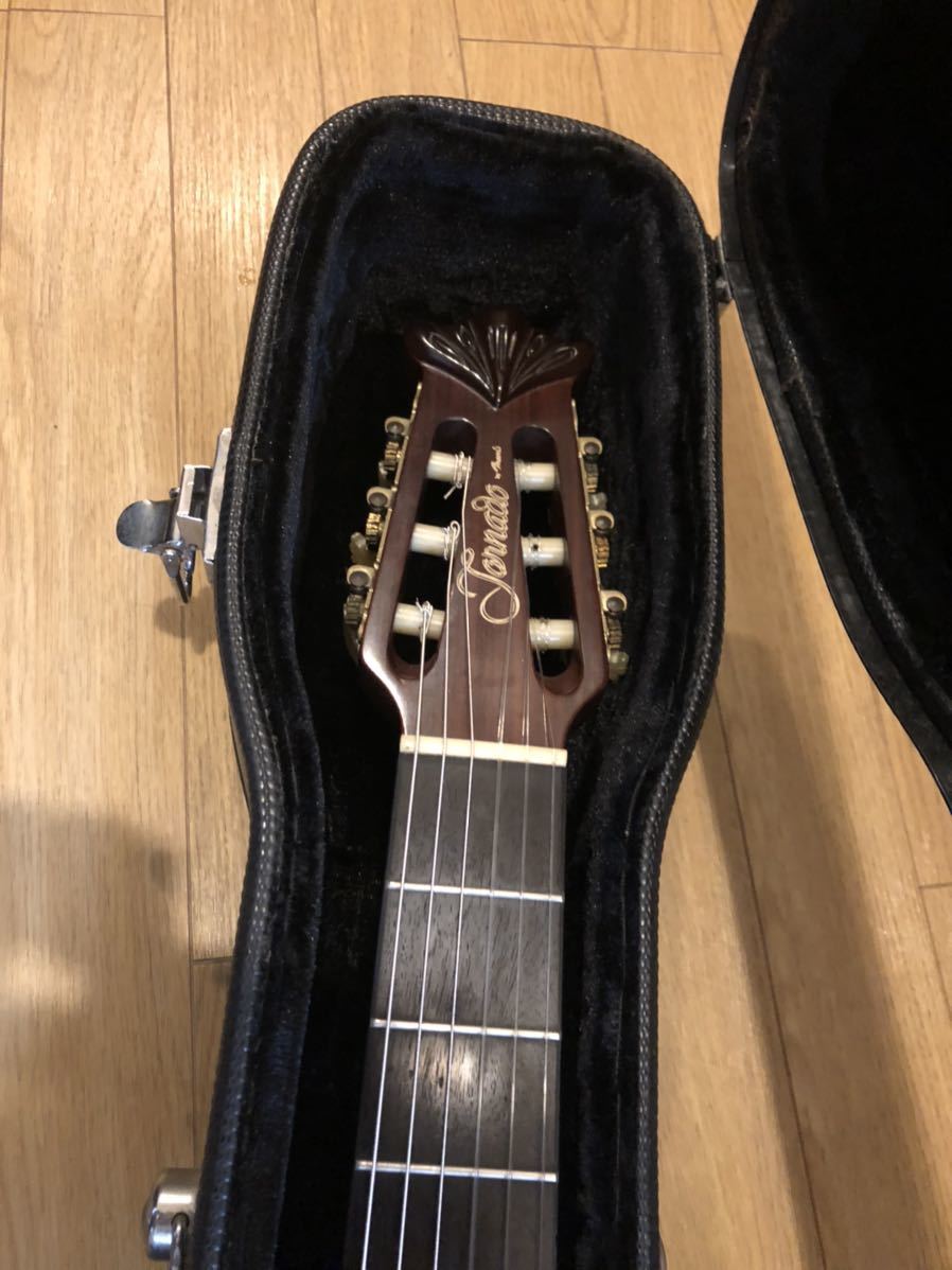 1円スタート Morris Tornado ZV エレガット クラシックギター エレアコ 