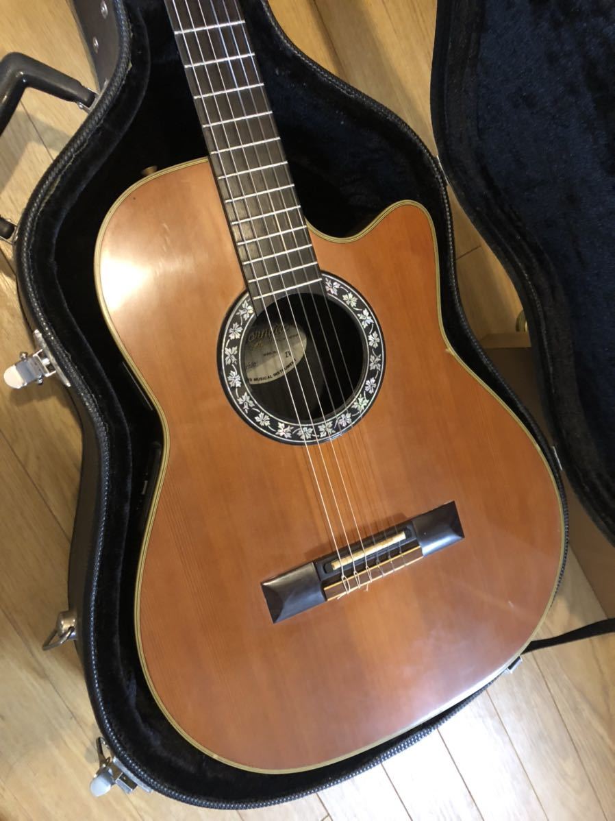 1円スタート Morris Tornado ZV エレガット クラシックギター エレアコ 
