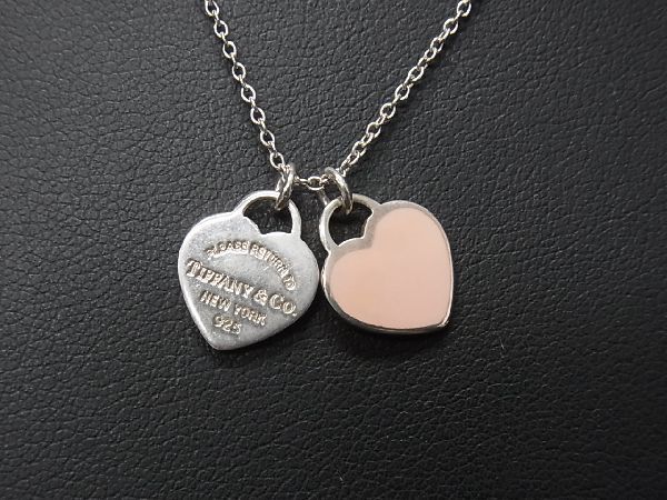 1円 □美品□ TIFFANY＆Co. ティファニー リターントゥ ダブルハート 