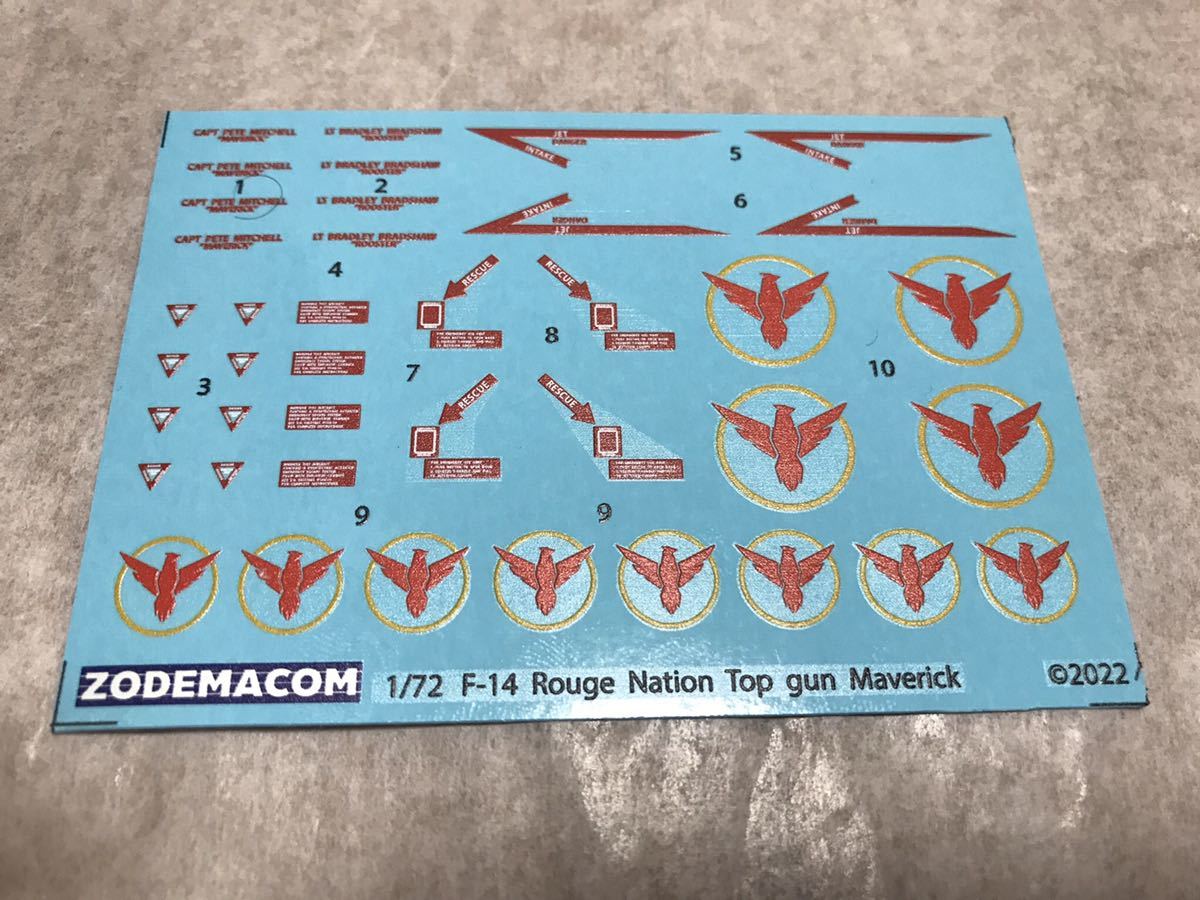 【安い，高品質】 ラスト1枚 1/72 F-14 ならず者国家 水転写デカールトップガン マーヴェリック TOPGUN Maverick(その他)｜売買されたオークション情報、yahooの商品情報をアーカイブ公開 - オークファン その他