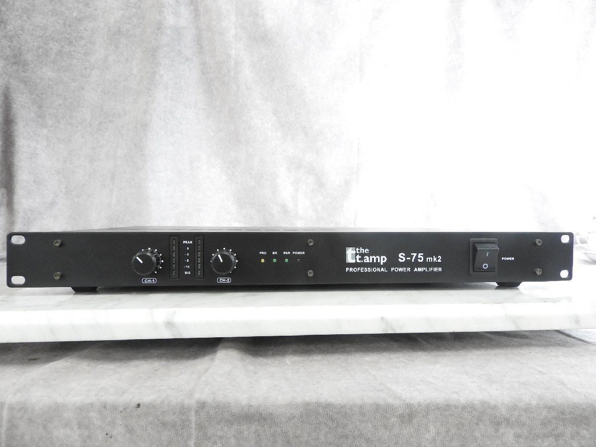 Thomann S-75 mk2 トーマン パワーアンプ tt.amp 1u トーマン the tt.amp S-75 mk2 Thomann S-75 mk2 トーマン パワー