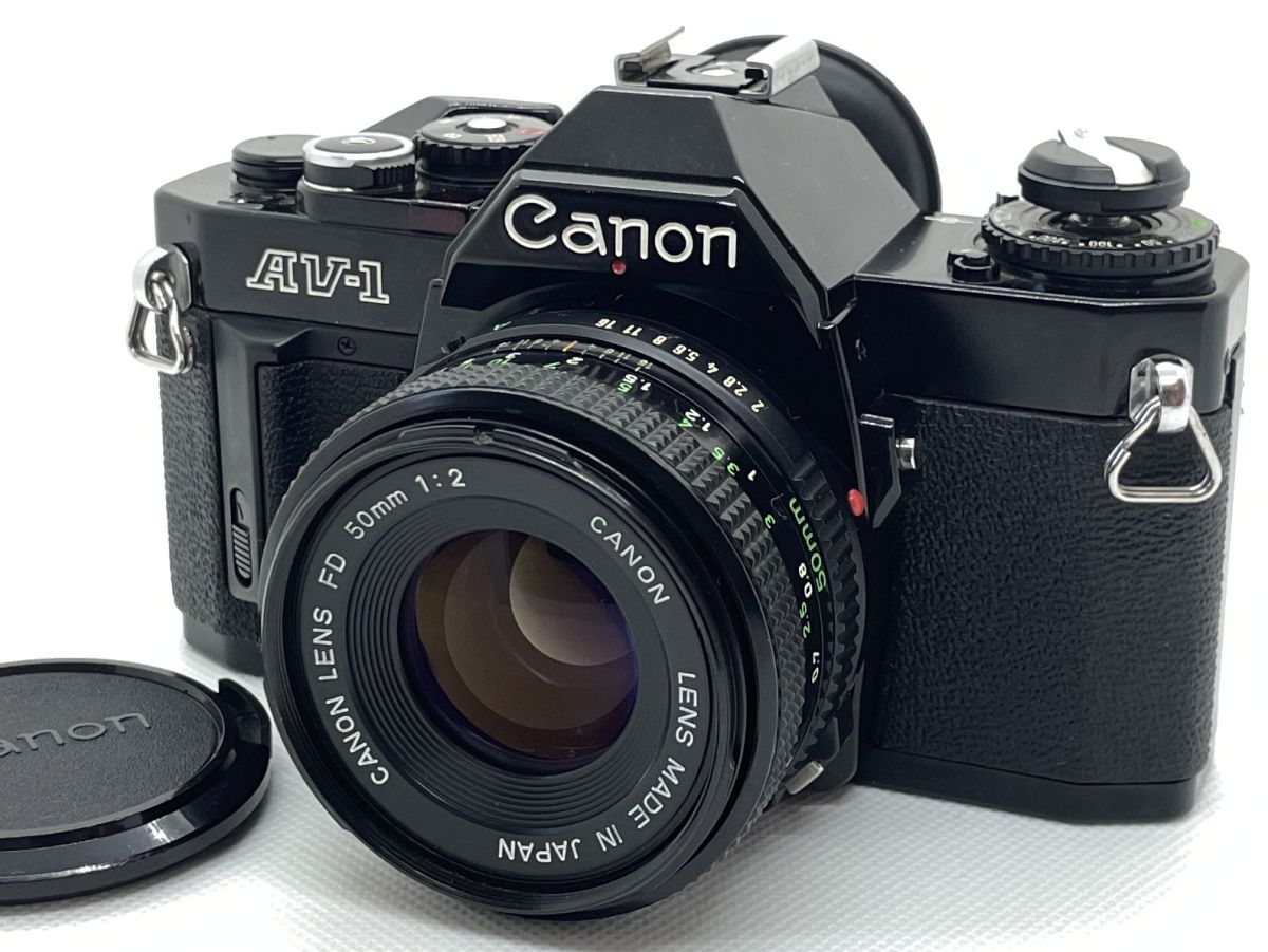 【完動品】CANON AV-1 ＋ FD 50mm F2 Canon AV-1 ブラック + Canon New FD 50mm F2 キャノン #t1061 Canon