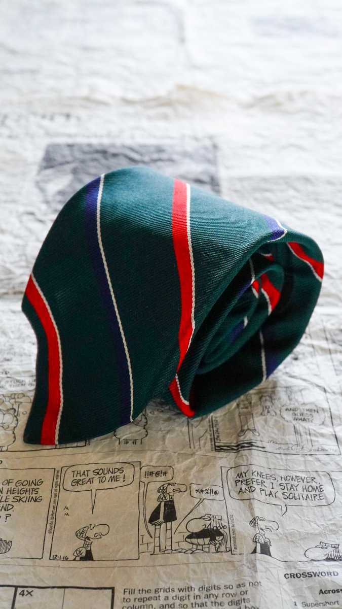 BROOKS BROTHERS◇シルク レジメンタル ストライプ ネクタイ⁄ネイビー