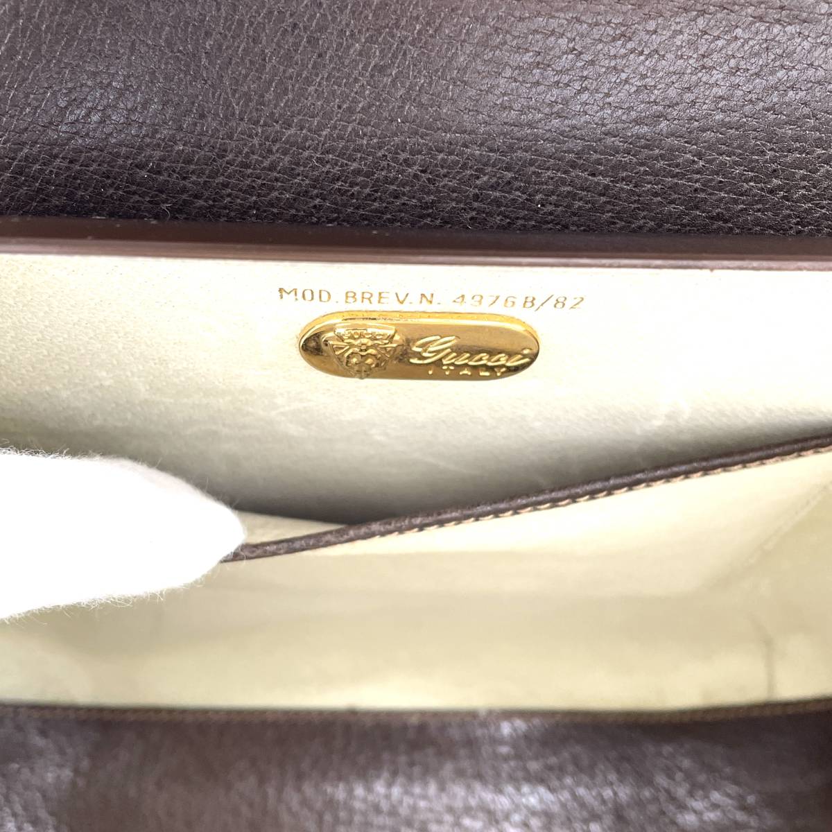 1円 レア 極美品 GUCCI オールドグッチ ホースビット GG柄 PVC レザー 