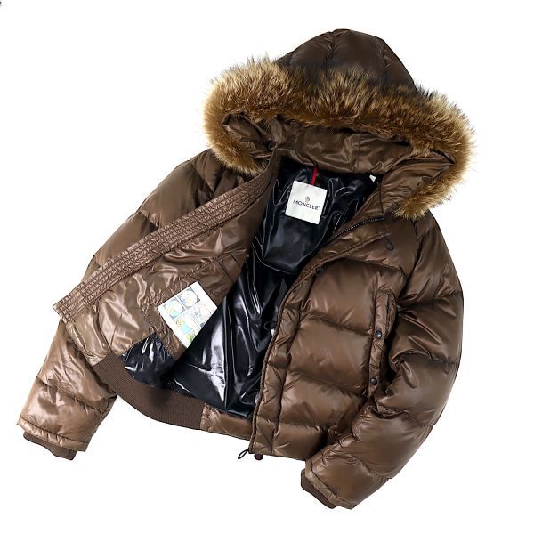 モンクレールMoncler ALBERTA アルバータ ファー MONCLER ブラウン