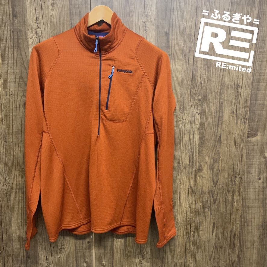 patagonia パタゴニア R1 レギュレーター ポーラテック プルオーバー ハーフジップ オレンジ アウトドア メンズ L