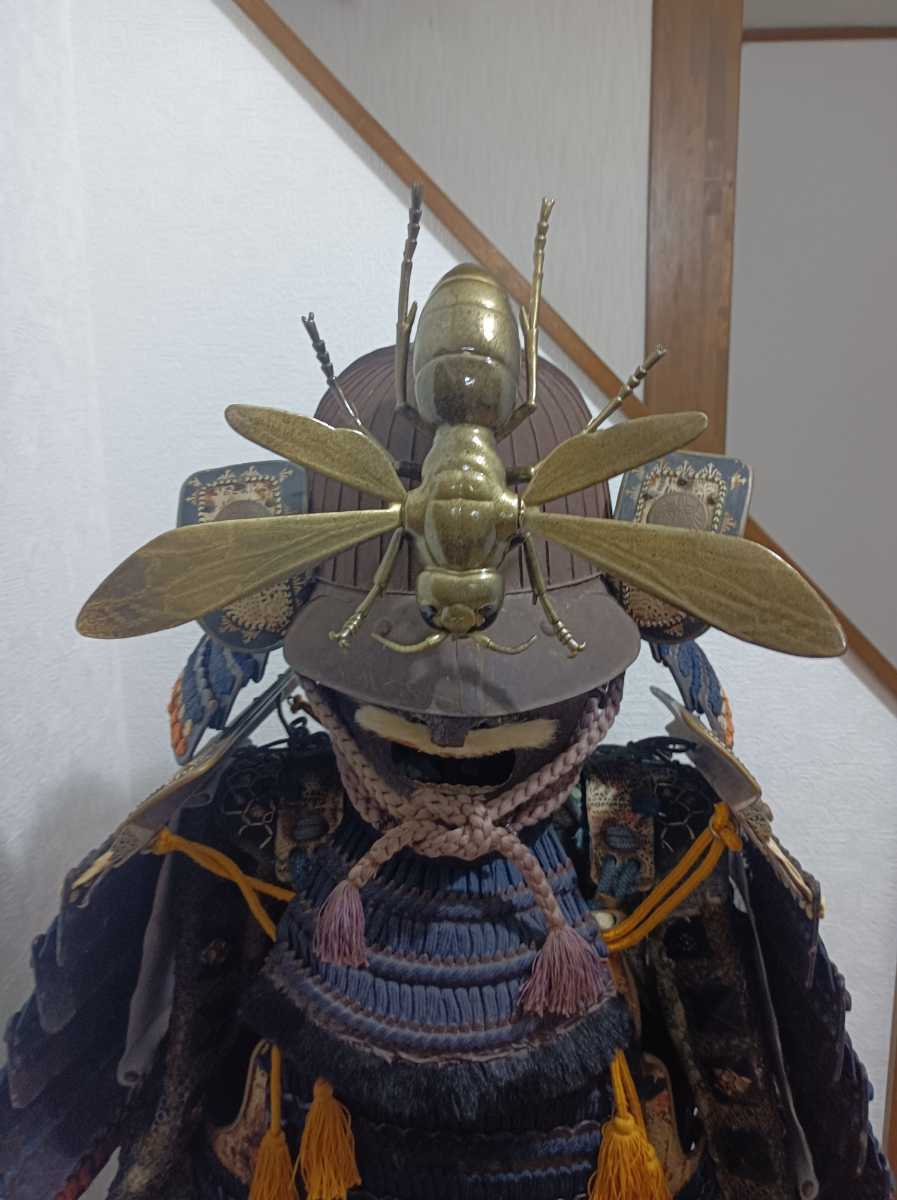 大雀蜂、蜂、オオスズメバチ、前立のみ、武具、甲冑、兜戦国時代、侍等身大 戦国武将 雀蜂、蜂、オオスズメバチ、前立のみ、武具、甲冑、兜、戦国時代、侍