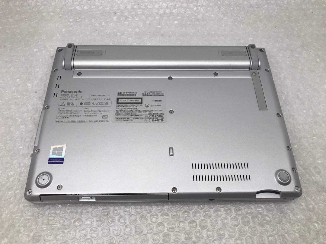Panasonic CF-SV7 8GB 256GB SSD SV7(i5-8350U 【Panasonic】Let'snote CF-SV7 Core i5-8350U 8GB SSD256GB WEBカメラ Bluetooth Windows10Pro 12.1インチ 中古ノートPC 累積使用1060時間