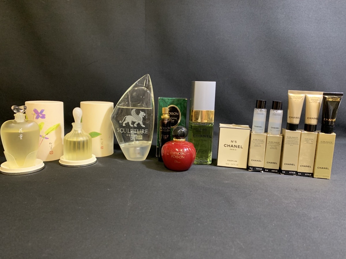 CHANEL Dior 香水 化粧品まとめ売り 未使用品 香水 スカルプチャー コスメ ディオール まとめ Dior 14339Cジャンク