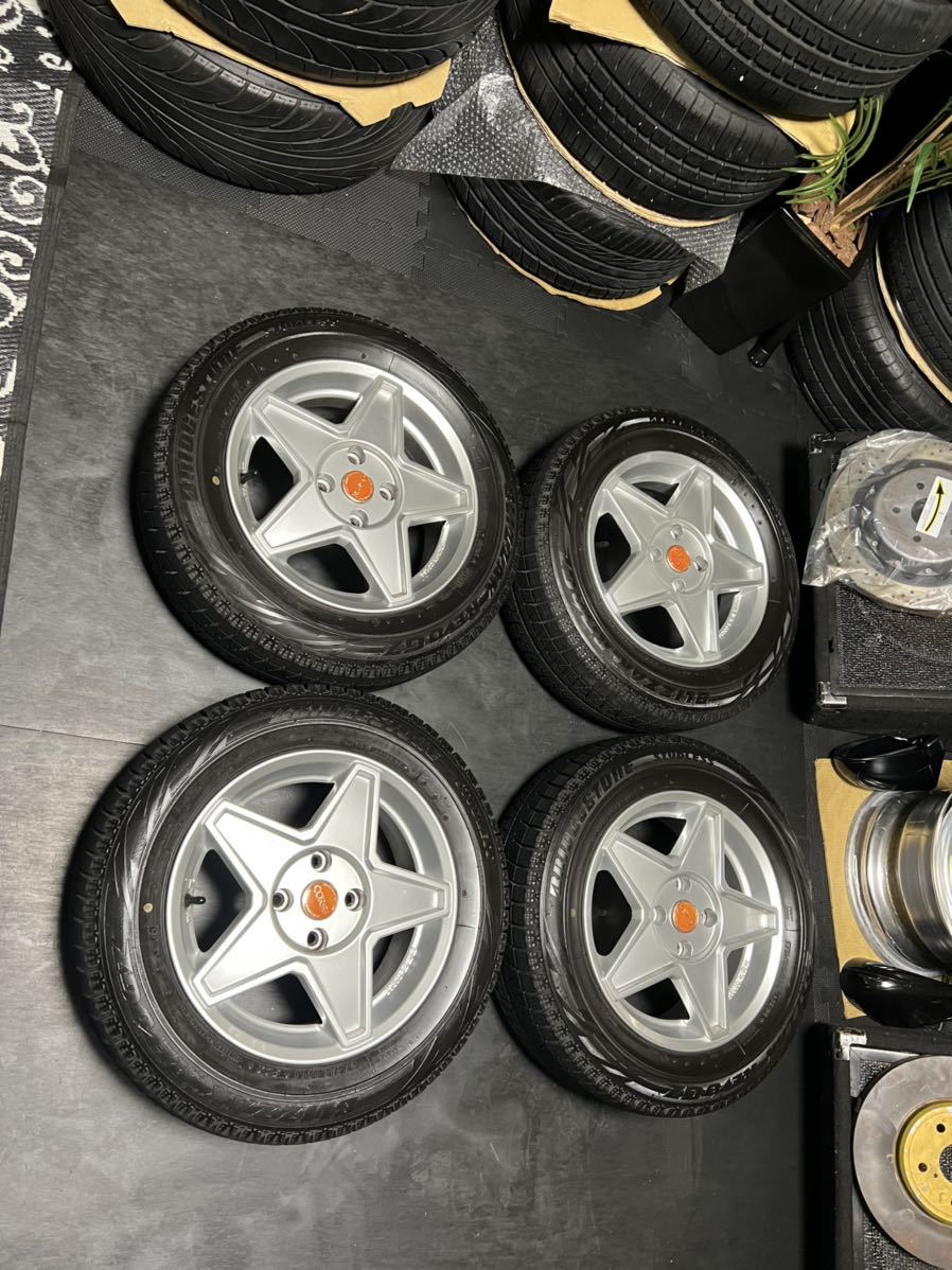 希少 AGA CORSE スタッドレスタイヤホイール 14インチ 5.5J＋38 PCD98 