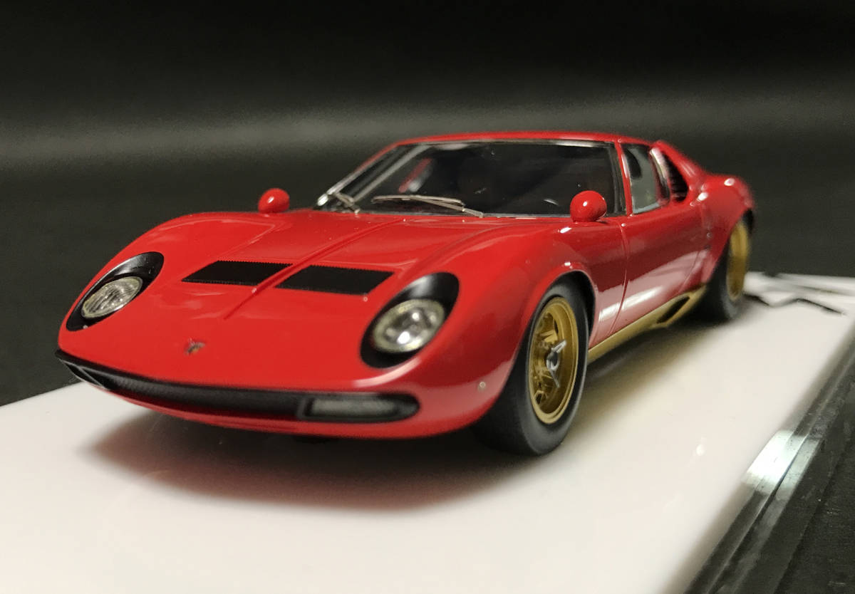 MAKE UP ランボルギーニ・ミウラ P400 SV 1/43☆赤金 1971☆EM319A