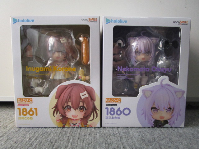 ねんどろいど ホロライブプロダクション 戌神ころね 猫又おかゆ 二点 