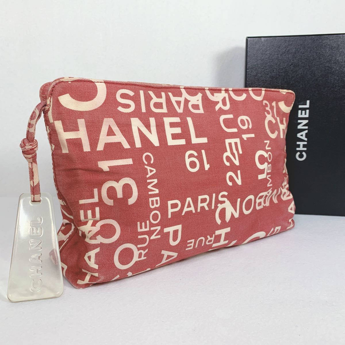 1円スタート】CHANEL シャネル バイシー ポーチ 化粧ポーチクラッチ 
