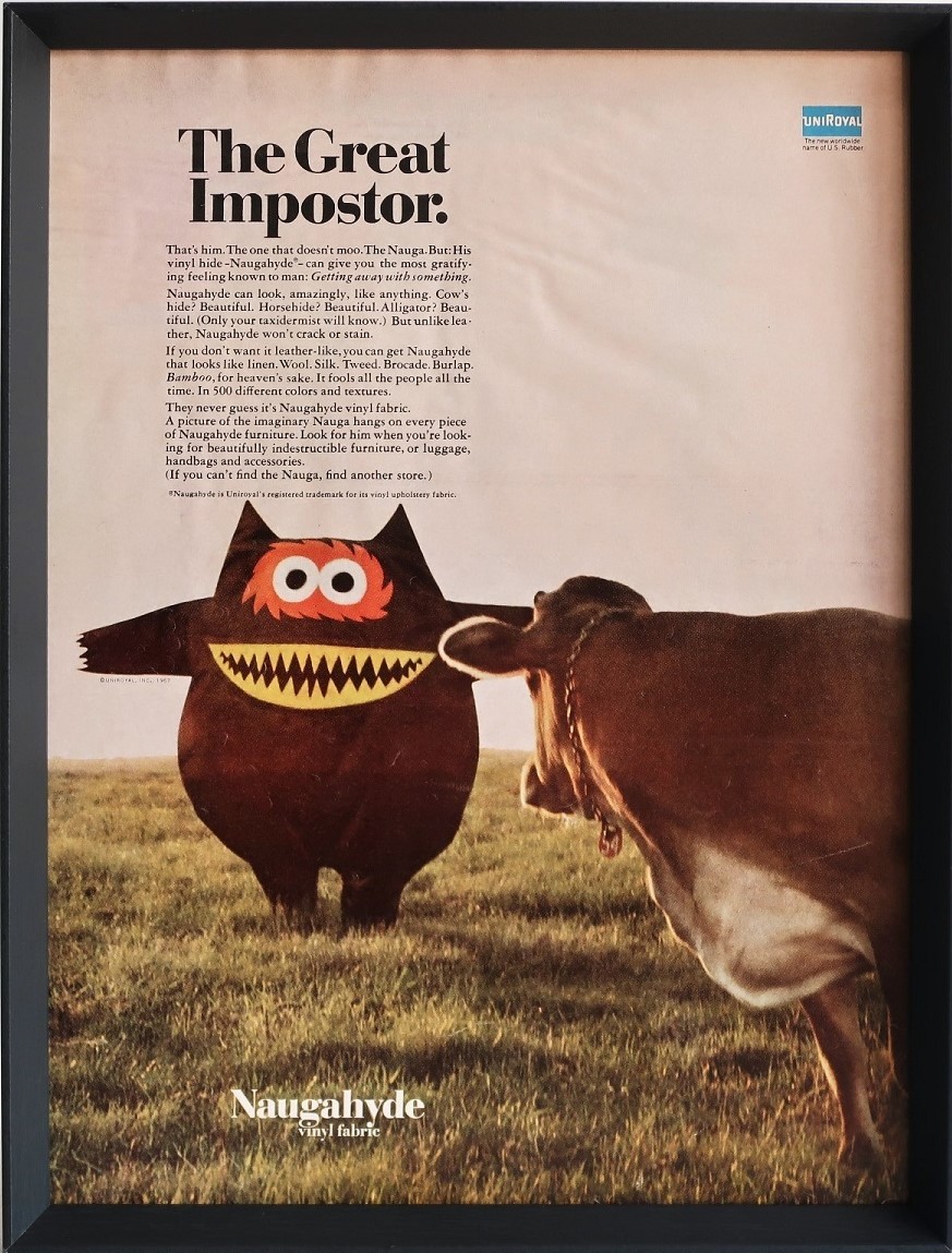 ナウガ 1960年代 オリジナル MONSTER オバんです。“ NAUGA UNIROYAL
