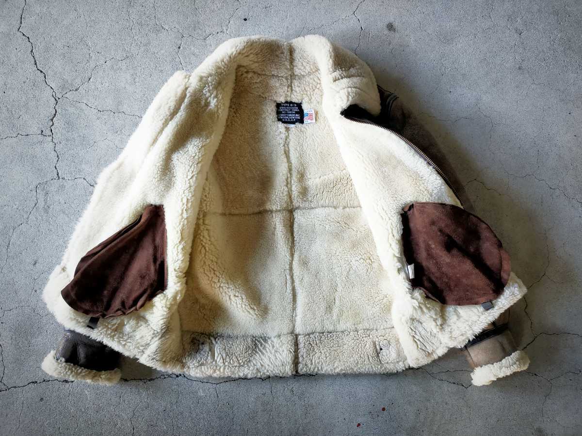 USA製【美品】SCHOTT NYC B3 羊革 ボンバージャケット 36 シープスキン 