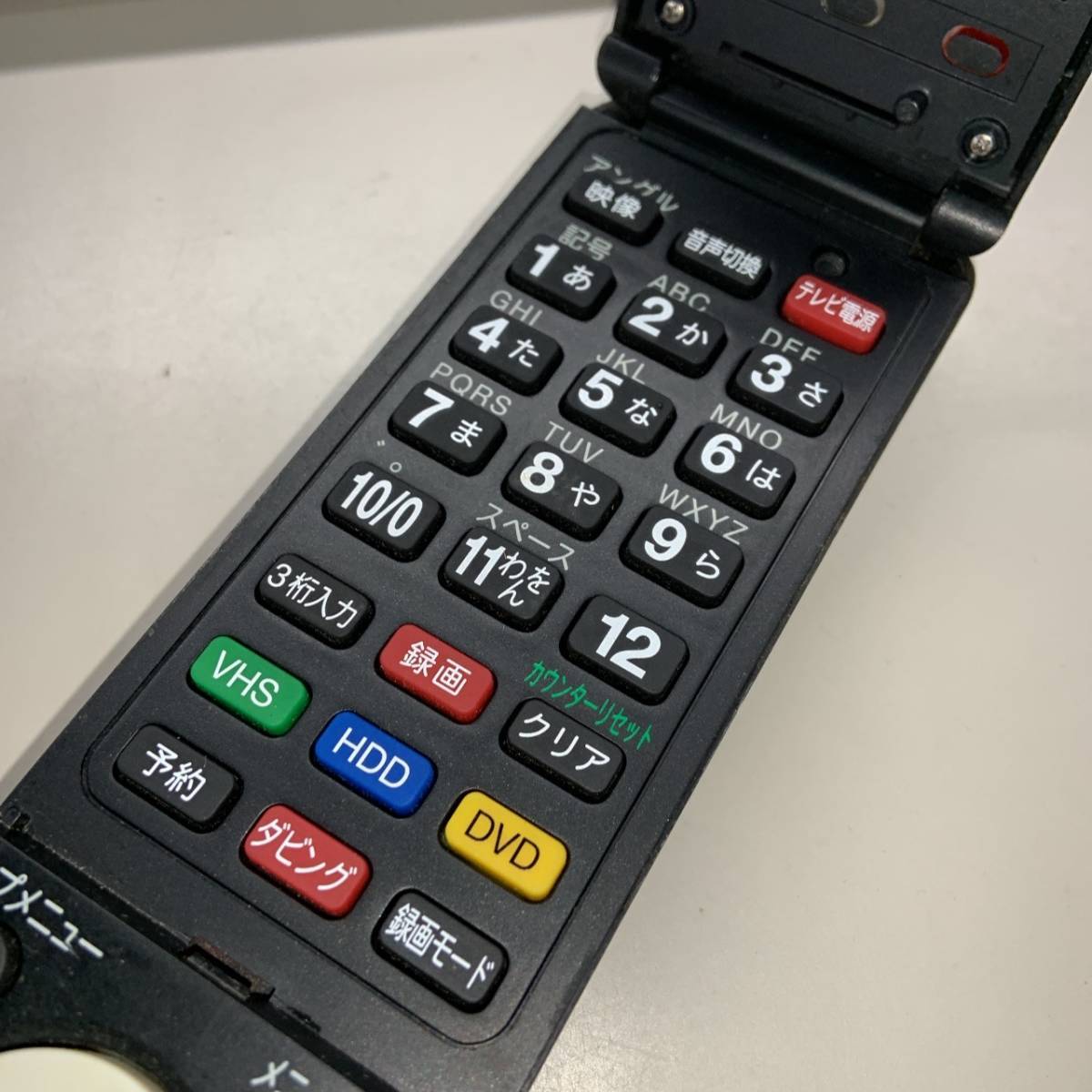 【K-9-119】赤外線発信確認OK　電池バネ錆有　FUNAI フナイ DX BROADTEC レコーダー用リモコン NB731 　