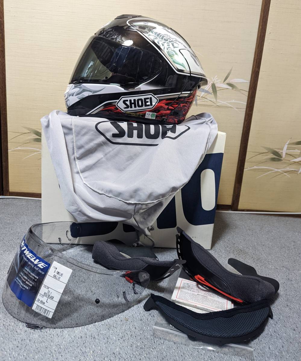 美品 SHOEI ショウエイ X-12 X-TWELVE KALLIO ミカ・カリオ Lサイズ 