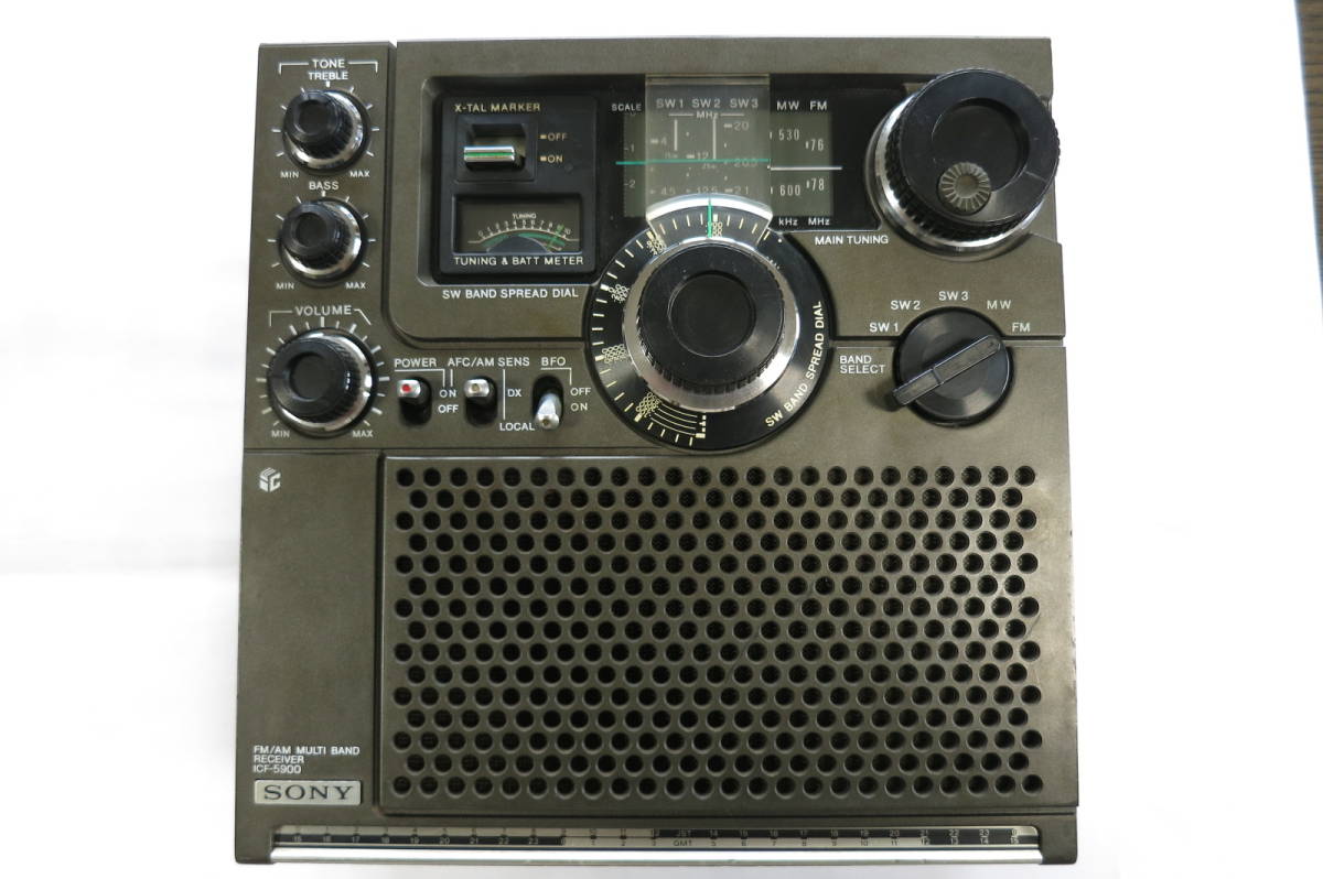  SONY ICF-5900 ソニー スカイセンサー ラジオ 3バンド レシーバー 昭和レトロ 通電 動作未確認 品 現状品(アンティーク)｜売買されたオークション情報、yahooの商品情報をアーカイブ公開 - オーク アンティーク
