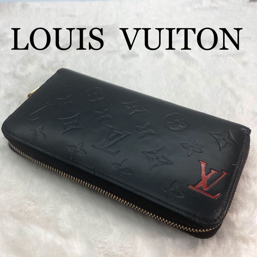 正規品，豊富な 1129-4 １円スタート 極 ルイ ヴィトン ヴェルニ ジッピーウオレット 長財布 マットブラック &times;レッド M93552(その他)｜売買されたオークション情報、yahooの商品情報をアーカイブ公開 - オー 服飾小物