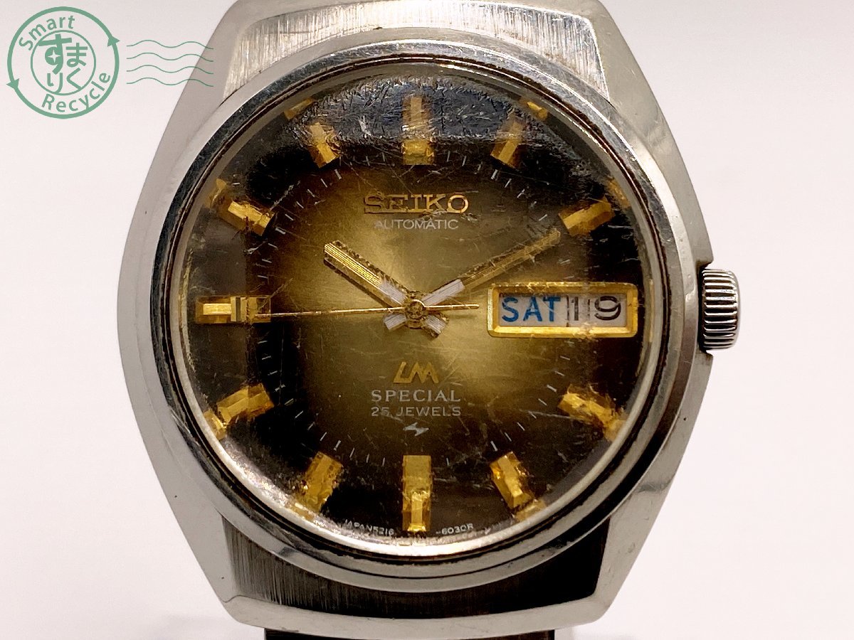 11232830 ▽ SEIKO セイコー LM ロードマチック スペシャル 5216-6020 メンズ 腕時計 AT 自動巻き 25石 デイト カットガラス