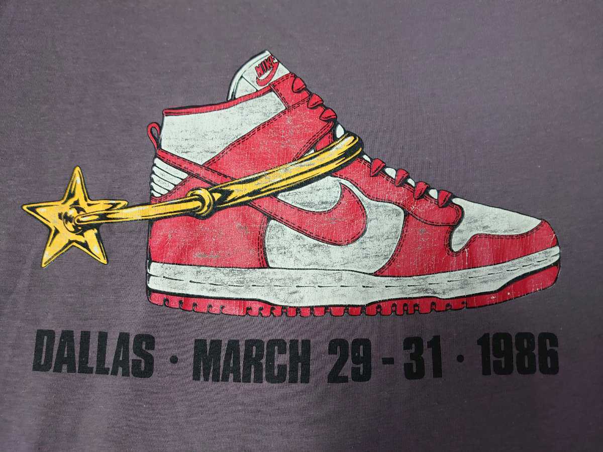 1986年USA製☆NIKE DUNK WHITE×RED T-SHIT USED☆ナイキ ダンク