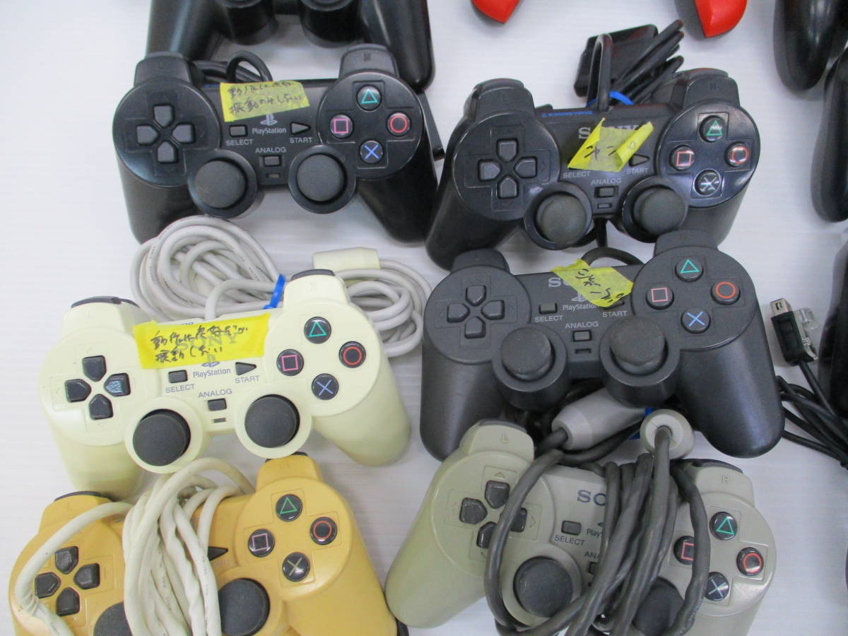 静◆【ジャンク品】ゲームコントローラー/まとめ売り/PS2/PS4/その他/現状品◆K-2326
