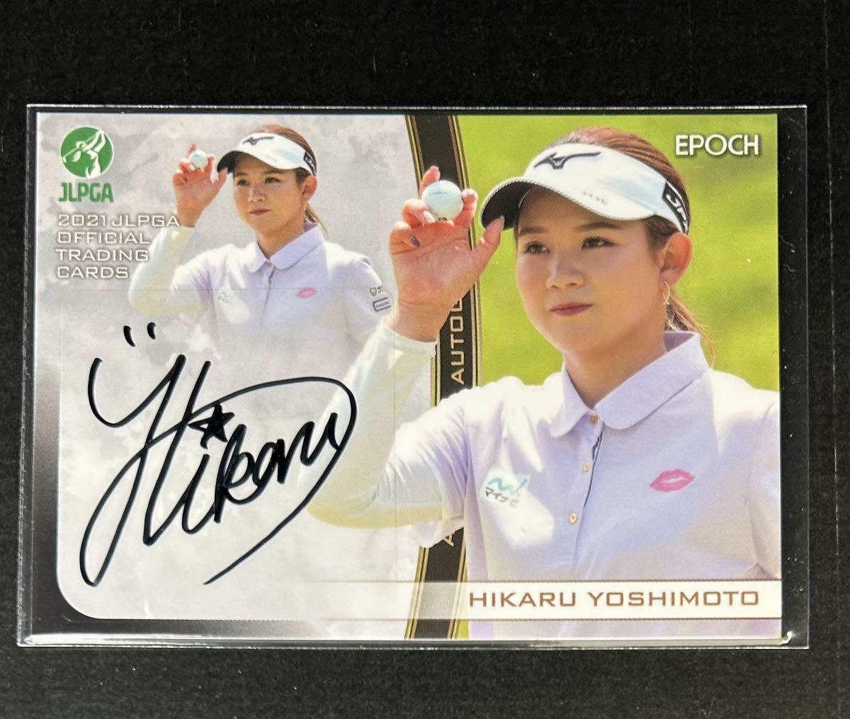 2021 EPOCH JLPGA 吉本ひかる 100枚限定 直筆サインカード 日本女子