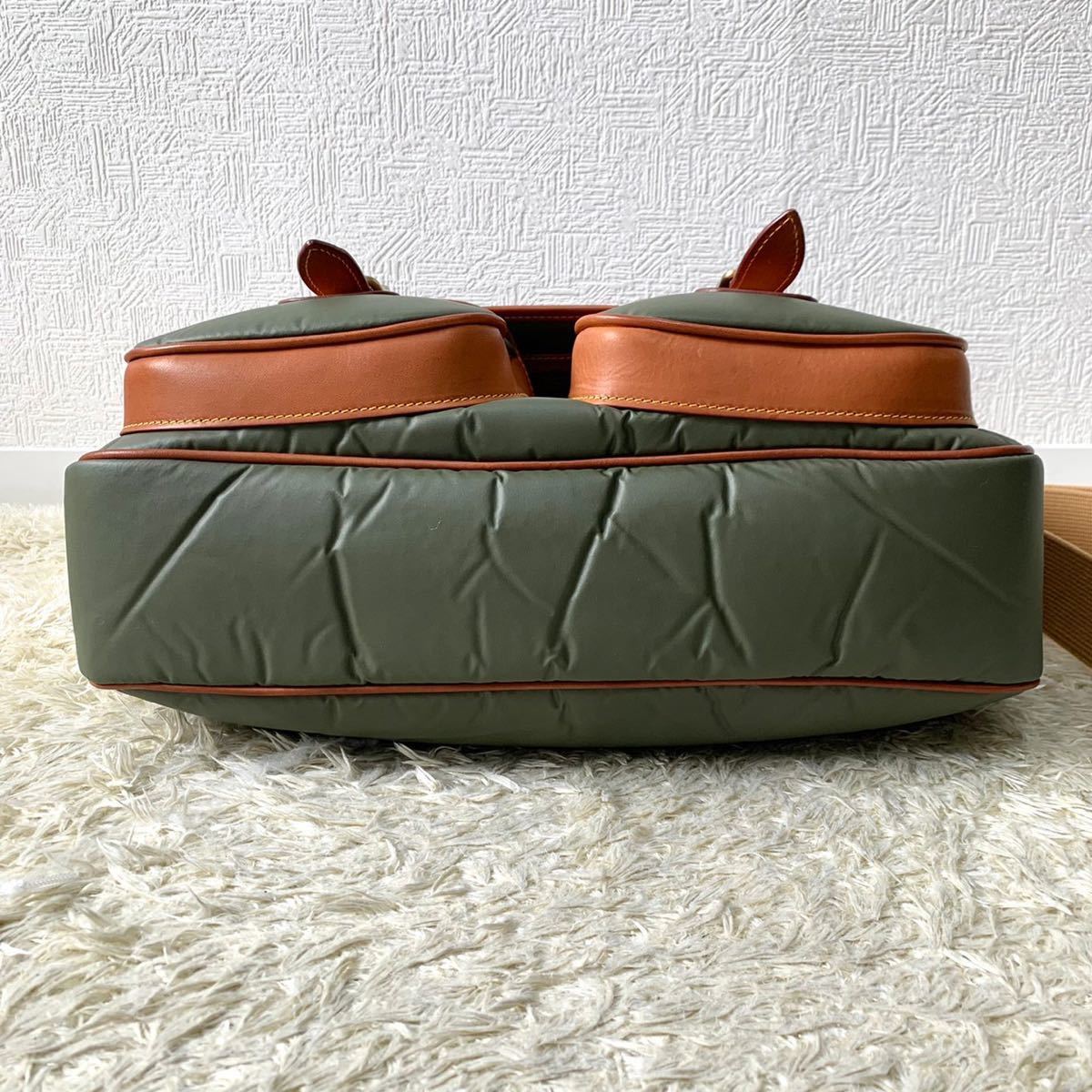 ハンティングワールド メッセンジャーバッグ カーキ ハンティング