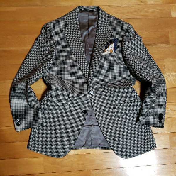 SALE，定番人気 秋冬の上質感 ユニバーサルランゲージ&times; 伊 名門マルゾット社 千鳥格子織りフランネルウール グレー ジャケット44 S位(Sサイズ)｜売買されたオークション情報、yahooの商品情報をアーカイ Sサイズ