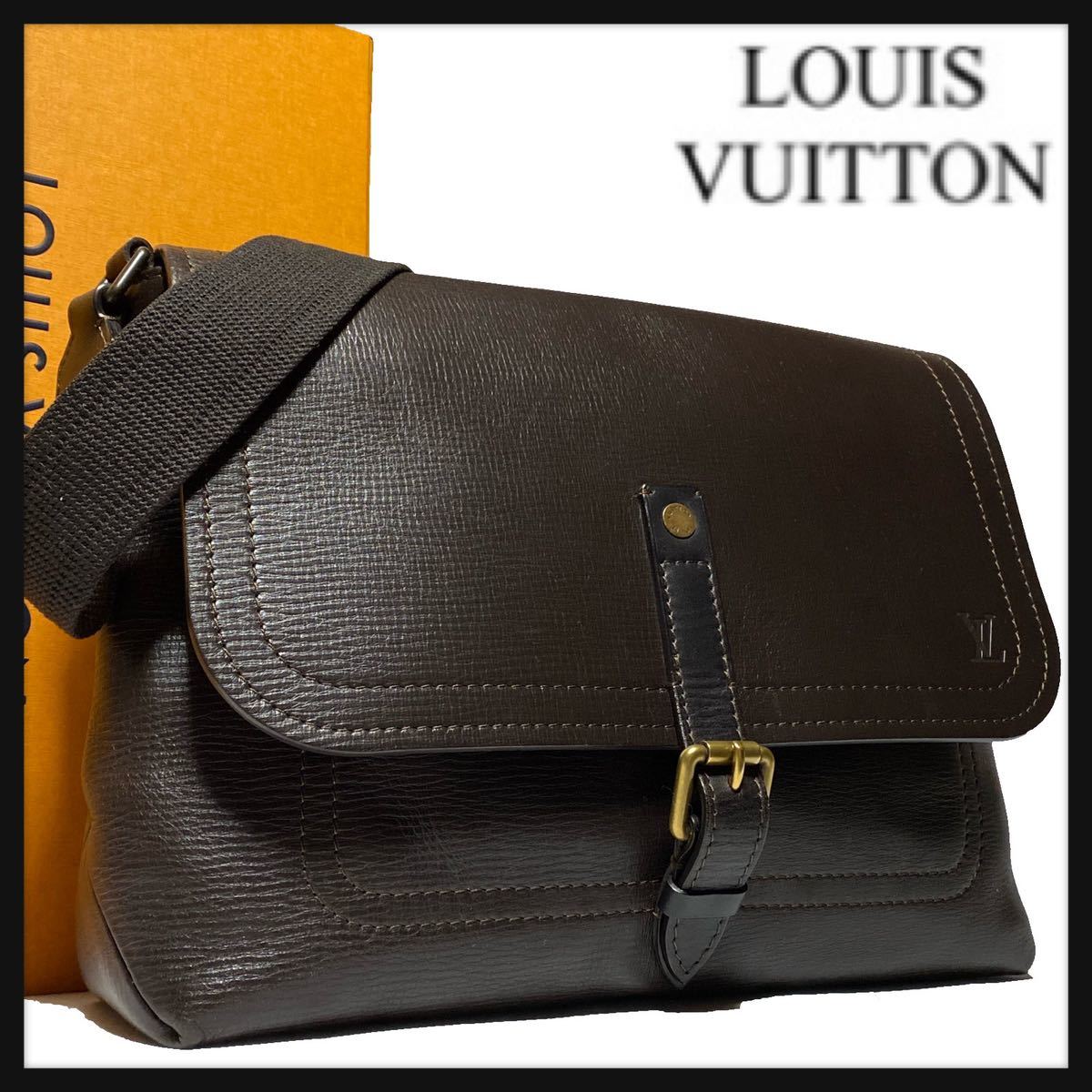 ☆新品同様 LOUIS VUITTON 美品 ルイヴィトン ユタ レザー 斜め掛け