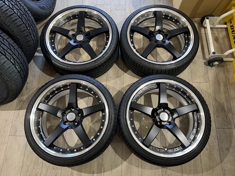 【2211016】WORK GNOSIS GR203 GR3 20×8.5J +38 PCD114.3 5H + FALKEN AZENIS FK510 235/35R20 2021年 ハリアー マークX クラウン RX-8 等