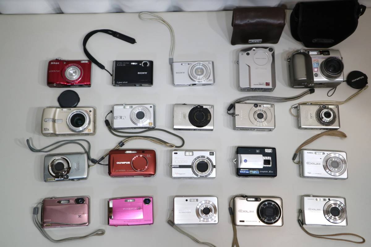 20台まとめて デジカメ Nikon/SONY/Canon/Lumix/PENTAX/OLYMPUS/CASIO