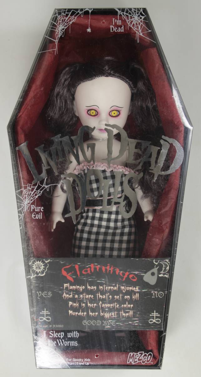 【未開封品】LIVING DEAD DOLLS リビングデッドドールズ/FLAMINGO フラミンゴ(並良品，MEZCO，シリーズ15)