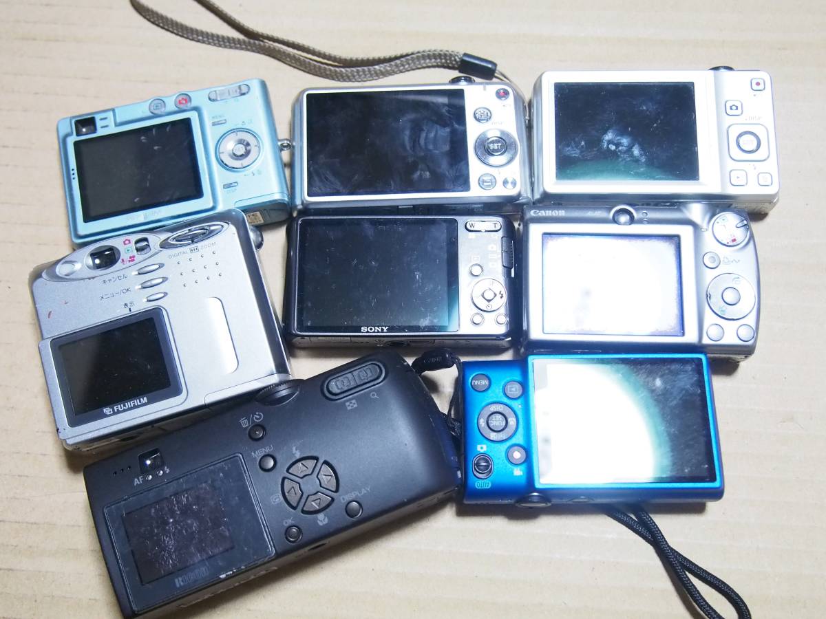 コンパクトデジタルカメラ 色々8個 中古難有ジャンク品 ② カメラ