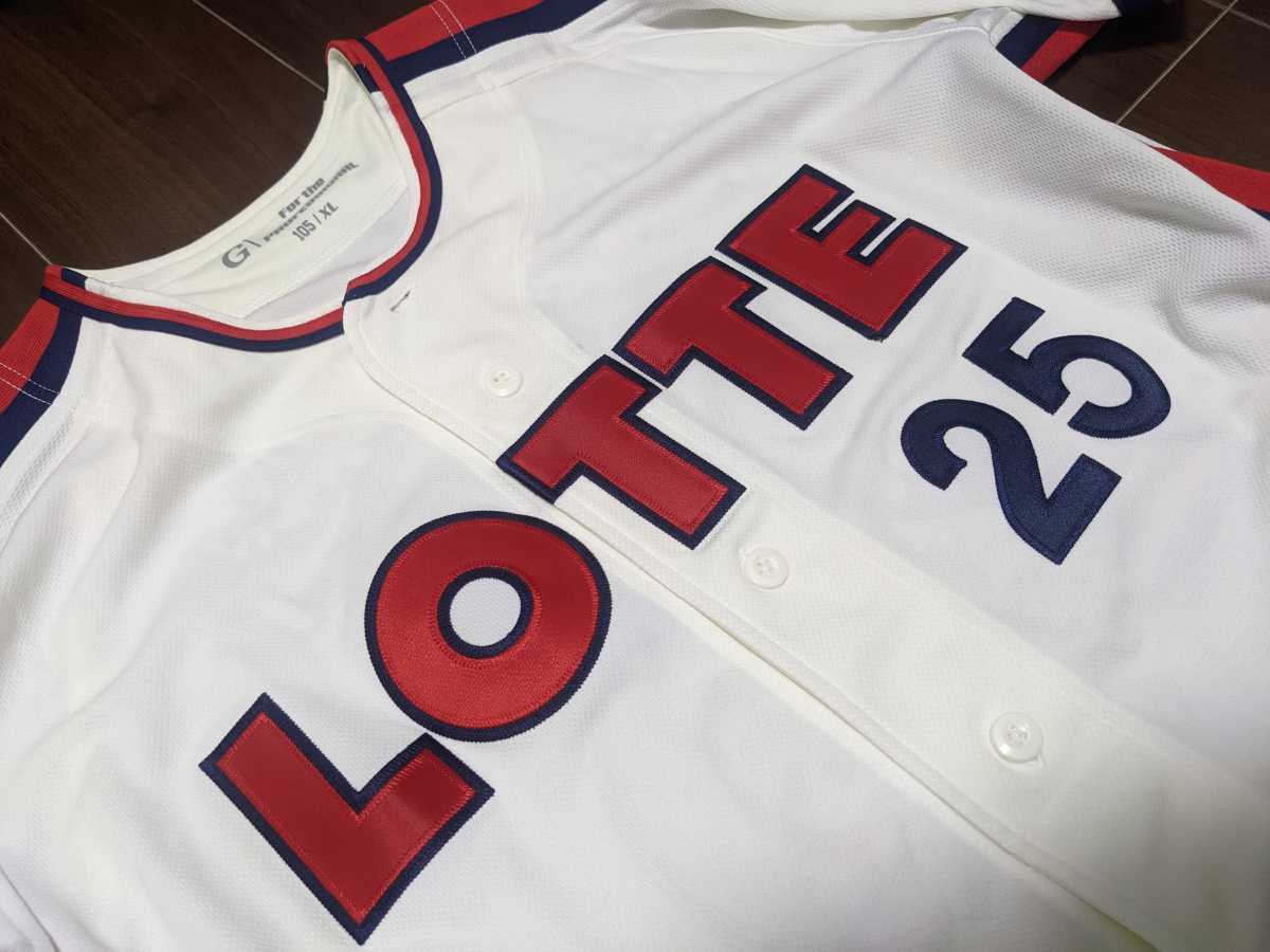 韓国プロ野球 ユニフォーム ロッテ ジャイアンツ フリーサイズ KBO 赤 