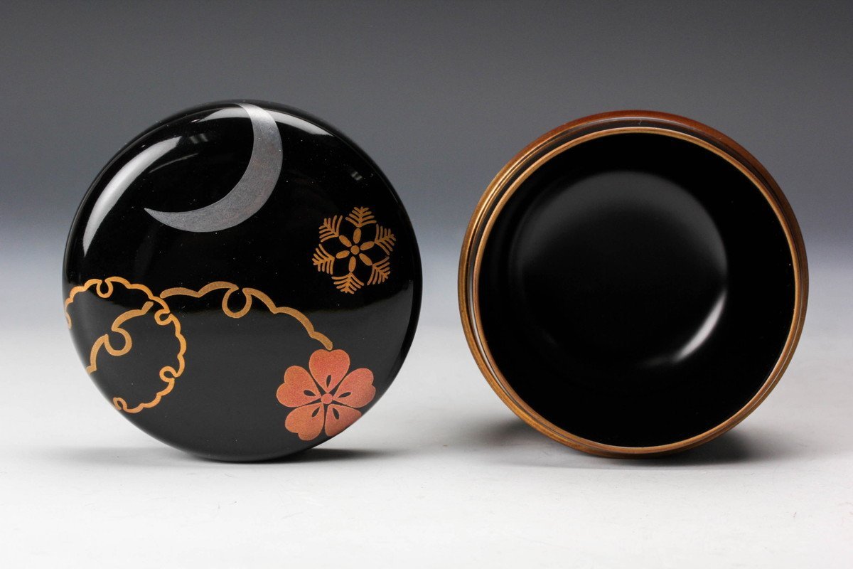 堀井胡春 雪月花蒔絵中棗 共箱 茶道具 本物保証 Yahoo!オークション