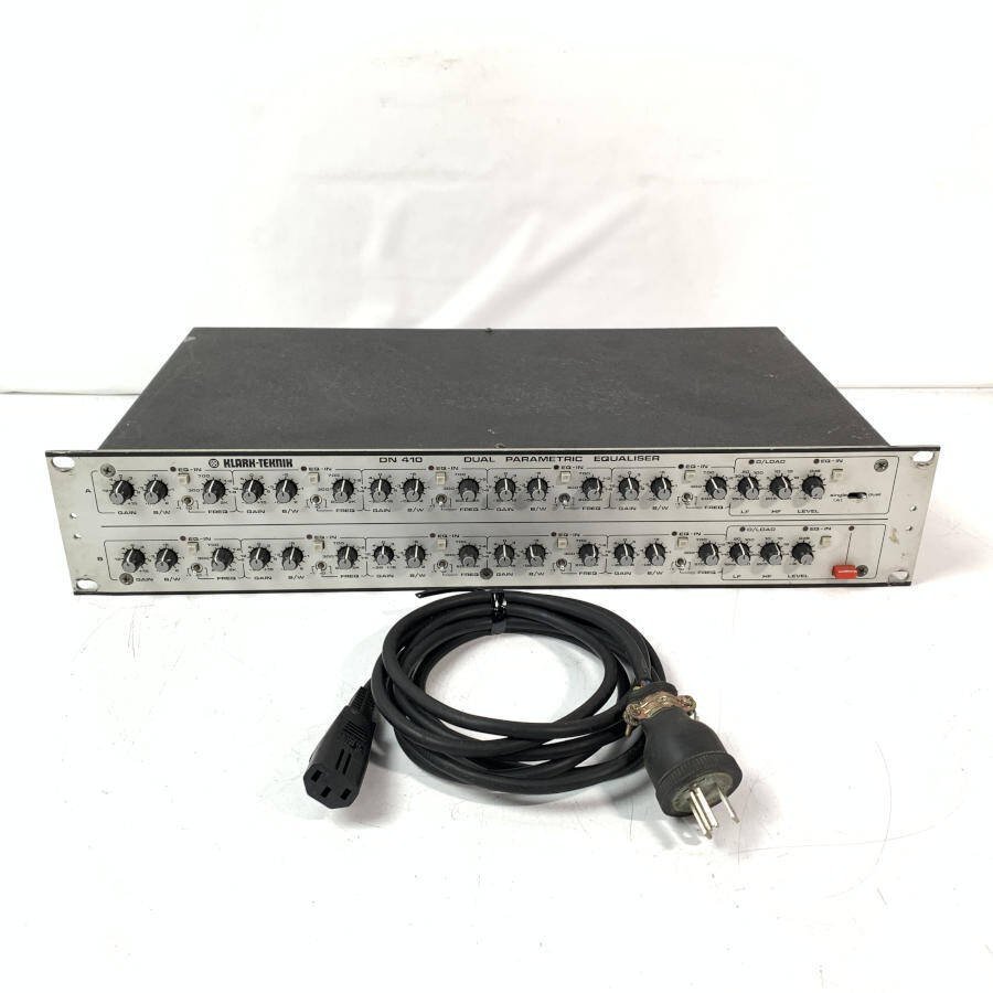 限定セール，低価 KLARK-TEKNIK DN410 デュアルパラメトリックイコライザー ACコード付き 現状品 TB(イコライザー)｜売買されたオークション情報、yahooの商品情報をアーカイブ公開 - オークファン イコライザー