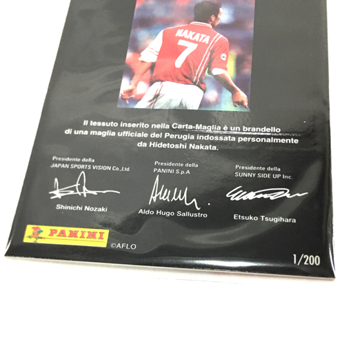 PANINI 1998-1999 中田英寿 ペルージャ ジャージカード スポーツカード