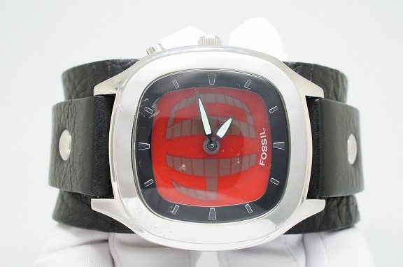 フォッシル FOSSIL BIG TIC 腕時計 メンズレッド