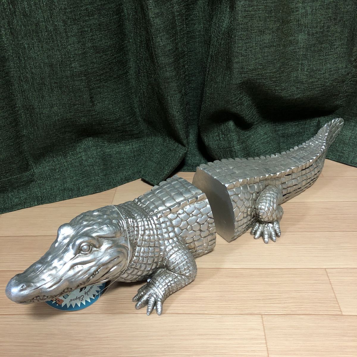 クロコダイル ブックエンド 雑貨 アリゲーター ワニ 輸入雑貨(雑貨
