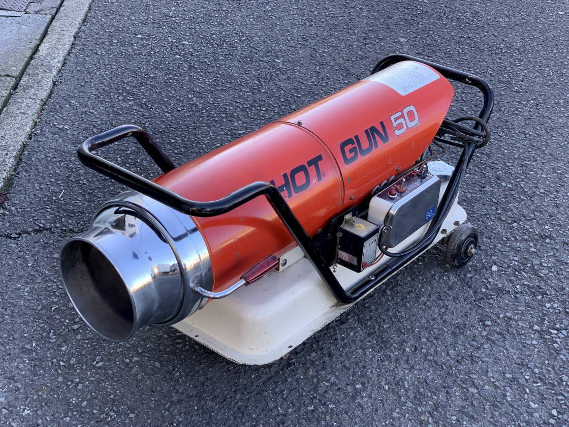 動作品 HOT GUN 50 ジェットヒーター 静岡製機 SHIZUOKA HOTGUN