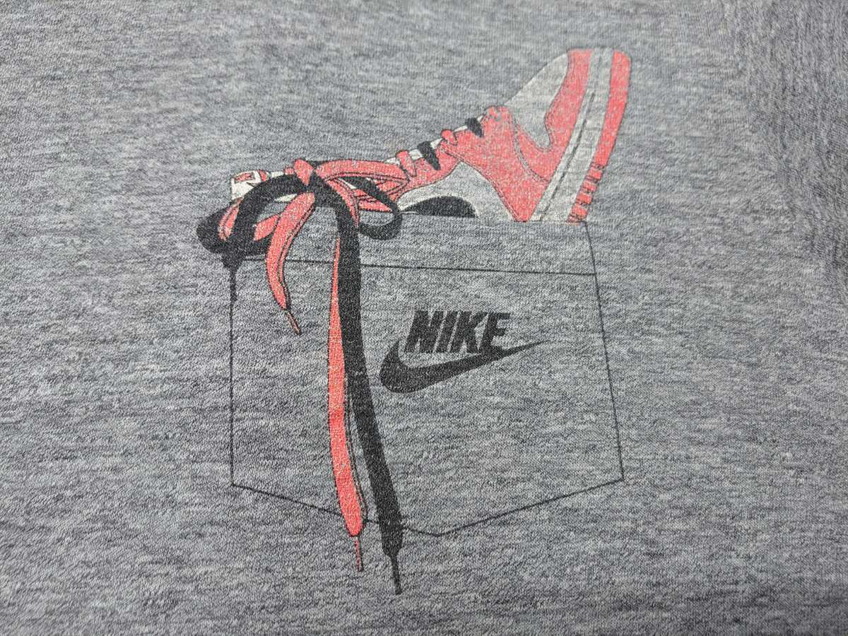 1980年代USA製☆NIKE AIR JORDAN POCKET PRINTED T-SHIT☆ナイキ エア 