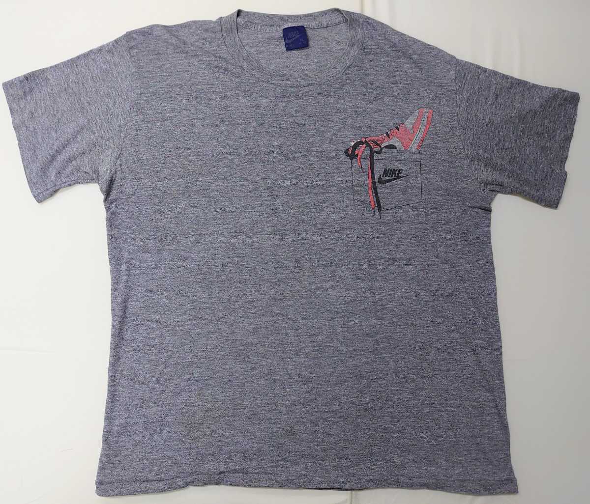 1980年代USA製☆NIKE AIR JORDAN POCKET PRINTED T-SHIT☆ナイキ エア 
