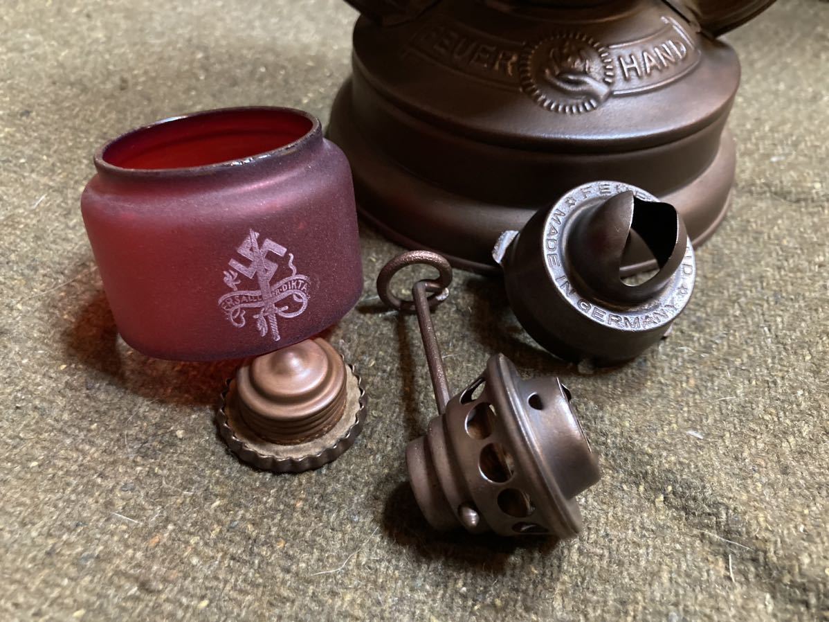 究極レア FEUERHAND 176 LU WW2 軍用 銅メッキ ヴィンテージ ランタン